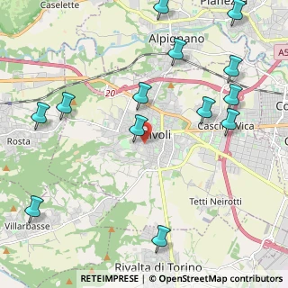 Mappa Via Don G. Peretti, 10098 Rivoli TO, Italia (2.70846)