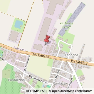 Mappa Via Cascina Fabbrica, 46, 27040 Arena Po, Pavia (Lombardia)