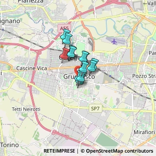 Mappa Via Vincenzo Bellini, 10095 Grugliasco TO, Italia (0.89857)