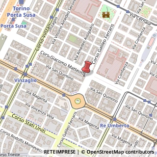 Mappa Corso Giacomo Matteotti, 29bis, 10121 Torino, Torino (Piemonte)