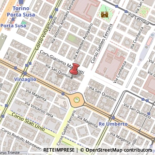 Mappa Via S. Quintino, 31, 10121 Torino, Torino (Piemonte)