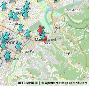 Mappa Strada Comunale del Lauro, 10132 Torino TO, Italia (2.968)