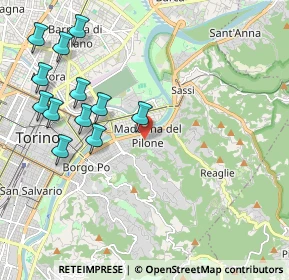 Mappa Strada Comunale del Lauro, 10132 Torino TO, Italia (2.36)