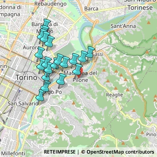 Mappa Strada Comunale del Lauro, 10132 Torino TO, Italia (1.821)