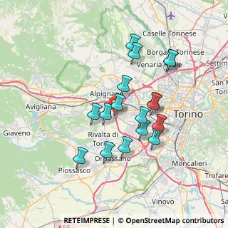 Mappa Via Adda, 10098 Rivoli TO, Italia (6.34412)