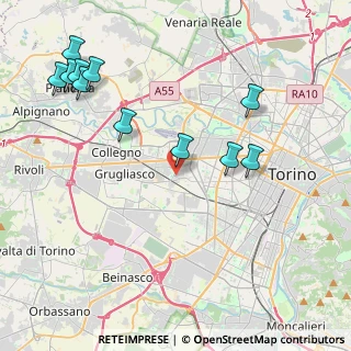 Mappa 10142 Grugliasco TO, Italia (4.87636)