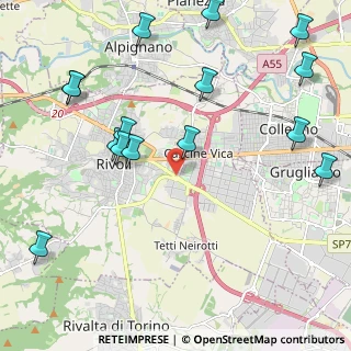 Mappa Corso Luigi Einaudi, 10098 Rivoli TO, Italia (2.66667)