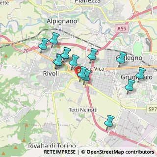 Mappa Corso Luigi Einaudi, 10098 Rivoli TO, Italia (1.70214)