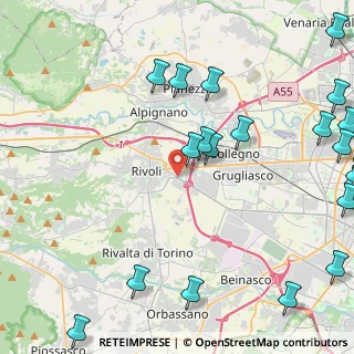 Mappa Corso Luigi Einaudi, 10098 Rivoli TO, Italia (6.276)