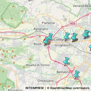Mappa Corso Luigi Einaudi, 10098 Rivoli TO, Italia (5.83462)