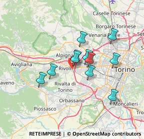 Mappa Corso Luigi Einaudi, 10098 Rivoli TO, Italia (5.53182)