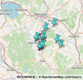Mappa Via del Boschetto, 06050 Collazzone PG, Italia (7.61417)