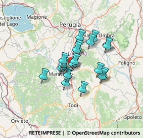 Mappa Via del Boschetto, 06050 Collazzone PG, Italia (9.612)