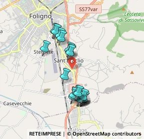Mappa Via Borgo San Giovanni, 06034 Foligno PG, Italia (1.713)