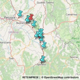 Mappa Via Franco Santocchia, 06034 Foligno PG, Italia (12.43231)