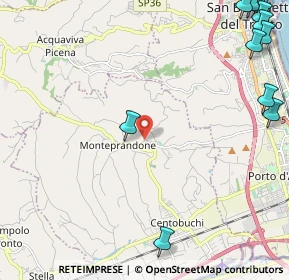 Mappa Via Miramare, 63076 Monteprandone AP, Italia (3.74583)
