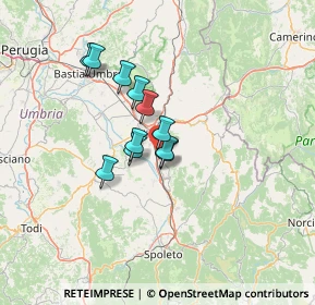 Mappa Via Bianca, 06034 Foligno PG, Italia (9.74727)