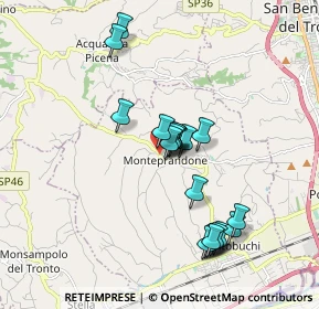 Mappa Via Borgo da Monte, 63076 Monteprandone AP, Italia (1.7215)