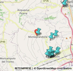 Mappa Via Borgo da Monte, 63076 Monteprandone AP, Italia (2.725)