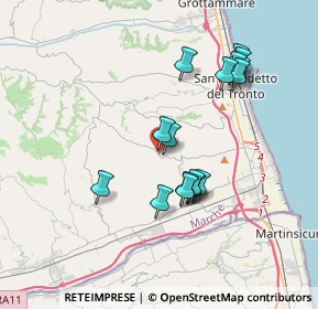 Mappa Via Borgo da Monte, 63076 Monteprandone AP, Italia (3.51875)