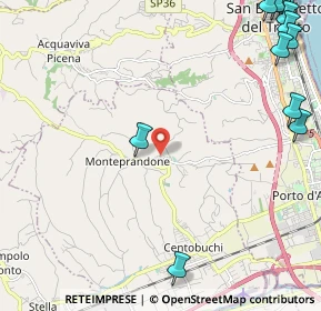 Mappa Via Mediterraneo, 63076 Monteprandone AP, Italia (3.70167)