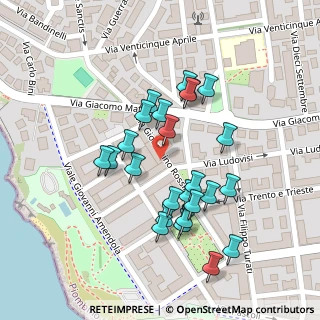 Mappa Via Rossini-8 e al Porto Marina di, 57025 Piombino LI, Italia (0.104)