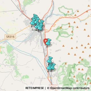 Mappa Via F, 06034 Foligno PG, Italia (3.86333)
