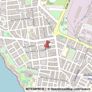 Mappa Via Trento e Trieste, 17/A, 57025 Piombino, Livorno (Toscana)