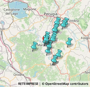 Mappa Via Ticino, 06055 Marsciano PG, Italia (9.43833)