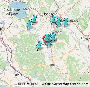 Mappa Via Ticino, 06055 Marsciano PG, Italia (9.08273)