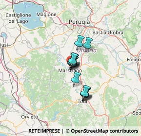 Mappa Via Ticino, 06055 Marsciano PG, Italia (7.44846)