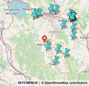 Mappa Via Ticino, 06055 Marsciano PG, Italia (20.5525)