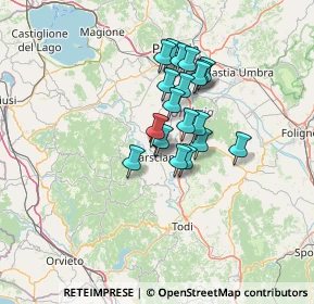 Mappa Via Martio Bulgarelli, 06055 Marsciano PG, Italia (9.8715)