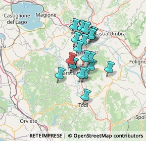 Mappa Vocabolo Torre Sapienza, 06055 Marsciano PG, Italia (9.65)