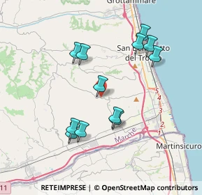 Mappa Via Borgo da Mare, 63076 Monteprandone AP, Italia (3.6975)