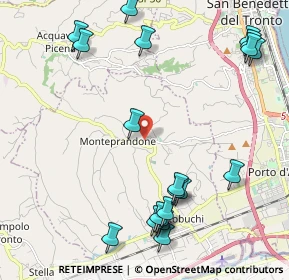 Mappa Via Poggio Belvedere, 63076 Monteprandone AP, Italia (2.755)
