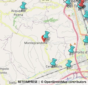 Mappa Via Poggio Belvedere, 63076 Monteprandone AP, Italia (3.58154)