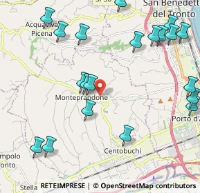 Mappa Via Poggio Belvedere, 63076 Monteprandone AP, Italia (2.7225)
