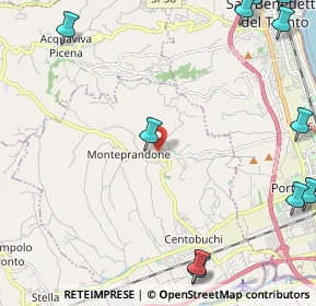 Mappa Via Poggio Belvedere, 63076 Monteprandone AP, Italia (3.66417)