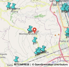 Mappa Via Poggio Belvedere, 63076 Monteprandone AP, Italia (3.243)
