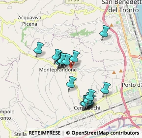 Mappa Via Poggio Belvedere, 63076 Monteprandone AP, Italia (1.6335)