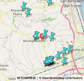 Mappa Via Poggio Belvedere, 63076 Monteprandone AP, Italia (2.288)