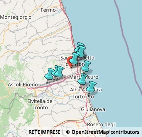 Mappa Via Poggio Belvedere, 63076 Monteprandone AP, Italia (7.52636)