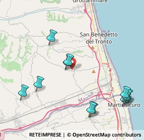 Mappa Via Poggio Belvedere, 63076 Monteprandone AP, Italia (5.07818)