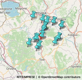 Mappa SP Piedicolle, 06050 Collazzone PG, Italia (10.39)