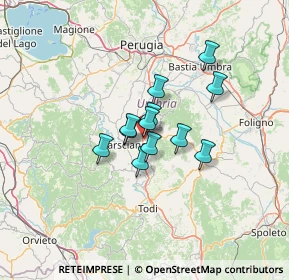 Mappa SP Piedicolle, 06050 Collazzone PG, Italia (8.66583)