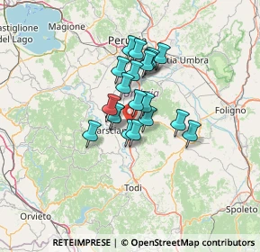 Mappa SP Piedicolle, 06050 Collazzone PG, Italia (9.216)