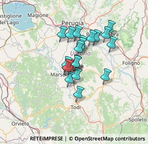 Mappa SP Piedicolle, 06050 Collazzone PG, Italia (10.089)