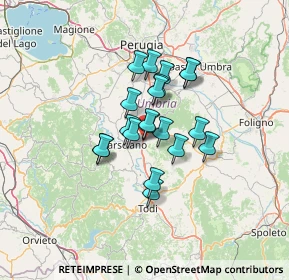 Mappa SP Piedicolle, 06050 Collazzone PG, Italia (9.3895)