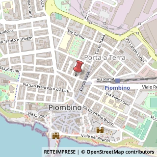 Mappa Via Benvenuto Cellini, 26, 57025 Piombino, Livorno (Toscana)